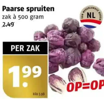 Poiesz Paarse spruiten aanbieding