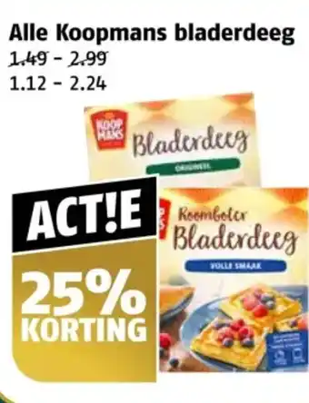 Poiesz Alle Koopmans bladerdeeg aanbieding