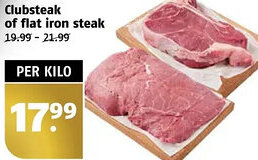 Poiesz Clubsteak of flat iron steak aanbieding