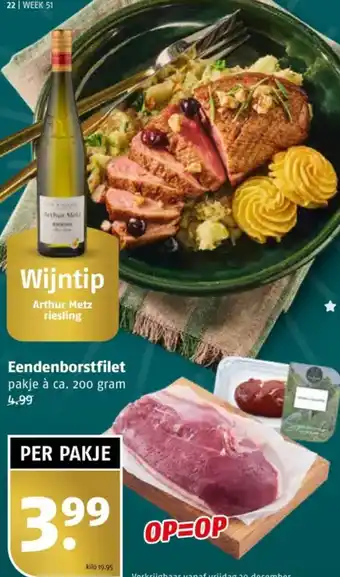 Poiesz Eendenborstfilet aanbieding
