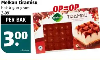 Poiesz Melkan tiramisu aanbieding