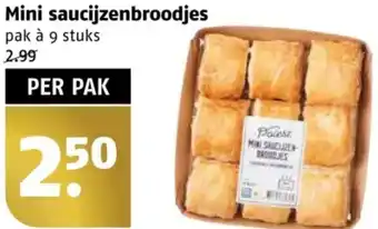 Poiesz Mini saucijzenbroodjes aanbieding