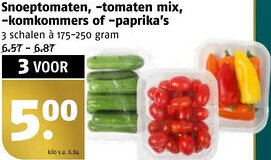 Poiesz Snoeptomaten, tomaten mix, komkommers of paprika's aanbieding