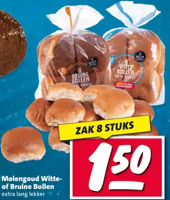 Nettorama Molengoud Witte of Bruine Bollen aanbieding