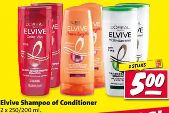 Nettorama Elvive Shampoo of Conditioner aanbieding