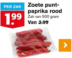 Hoogvliet Zoete puntpaprika rood aanbieding