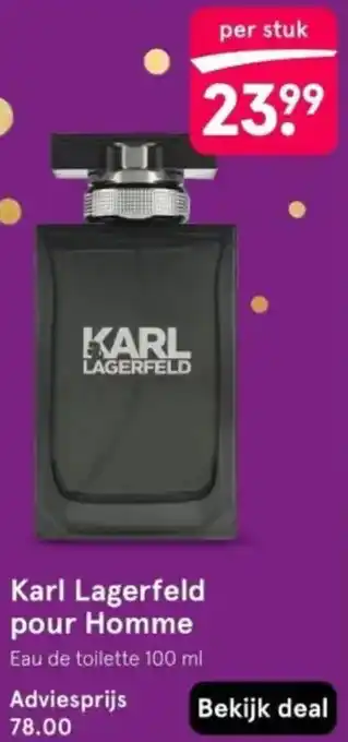 Etos Karl Lagerfeld pour Homme aanbieding