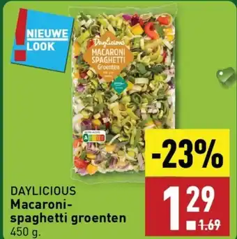 ALDI Daylicious macaroni spaghetti groenten aanbieding