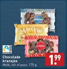 ALDI Chocolade kransjes aanbieding