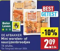 ALDI Mini worsten of saucijzenbroodjes aanbieding