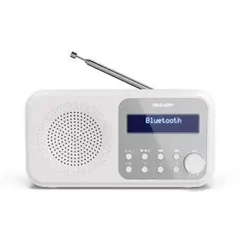 Bol.com Sharp DR-P420(WH) Portable DAB - FM radio met Bluetooth - wit aanbieding