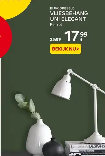 Praxis Vliesbehang Uni Elegant aanbieding