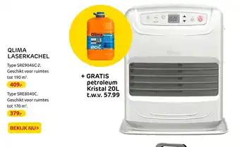 Praxis Qlima Laserkachel | SRE9046C-2 aanbieding