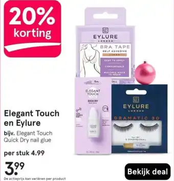 Etos Elegant Touch en Eylure aanbieding