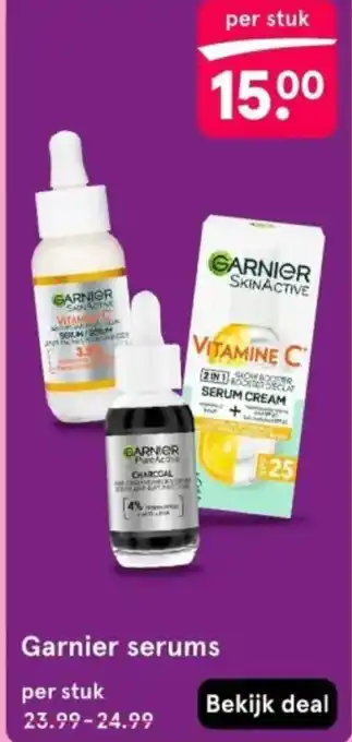 Etos Garnier serums aanbieding