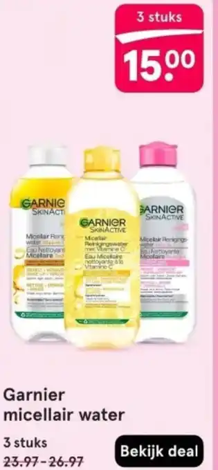 Etos Garnier micellair water aanbieding