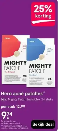 Etos Hero acné patches aanbieding