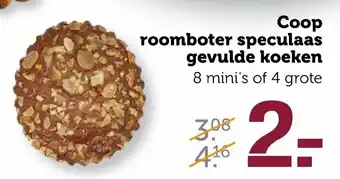 Coop Coop roomboter speculaas gevulde koeken aanbieding