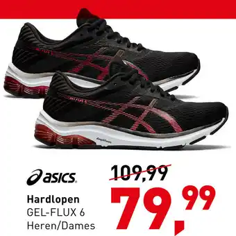 Intersport Asics Hardlopen GEL-FLUX 6 heren/dames aanbieding