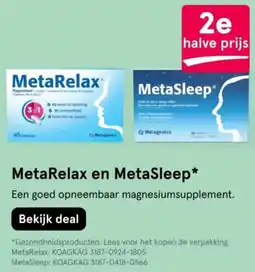 Etos MetaRelax en MetaSleep aanbieding