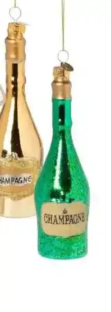 Xenos KERSTHANGER GLAS CHAMPAGNE DIVERSE VARIANTEN 9 CM aanbieding