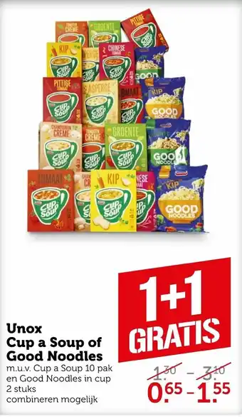 Coop Unox Cup a Soup of Good Noodles aanbieding