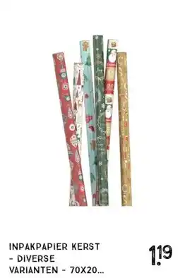 Xenos Inpakpapier kerst - diverse varianten - 70x200 cm aanbieding