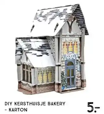 Xenos DIY kersthuisje bakery - karton aanbieding