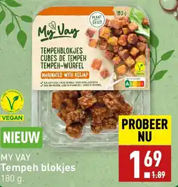 ALDI Tempeh blokjes aanbieding