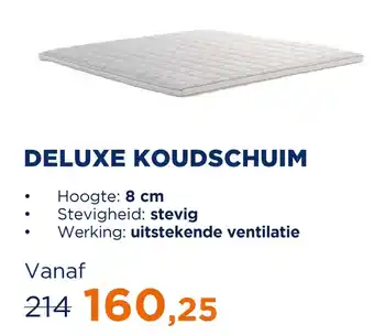 TotaalBED DELUXE KOUDSCHUIM aanbieding