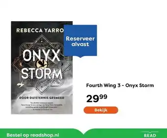 The Read Shop Fourth Wing 3 - Onyx Storm aanbieding