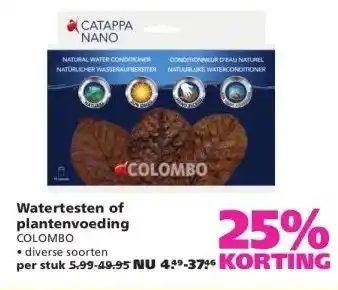 Ranzijn Watertesten of plantenvoeding aanbieding