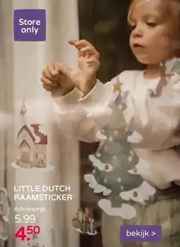 Prenatal LITTLE DUTCH RAAMSTICKER aanbieding