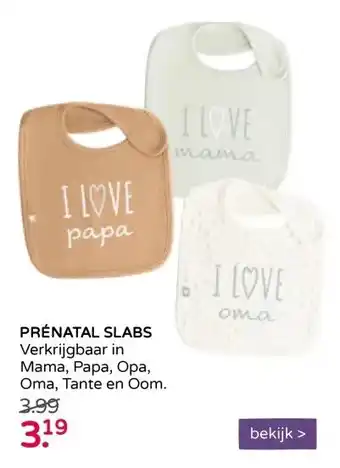 Prenatal PRÉNATAL SLABS aanbieding