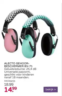 Prenatal ALECTO GEHOOR- BESCHERMER BV-71 aanbieding