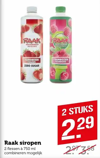 Coop Raak siropen aanbieding