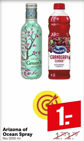 Coop Arizona of Ocean Spray aanbieding