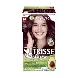 Bol.com Garnier Nutrisse Ultra Crème 4.6 Diep Rood Middenbruin - Intens voedende permanente haarkleuring aanbieding