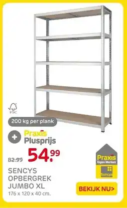 Praxis SENCYS OPBERGREK JUMBO XL aanbieding