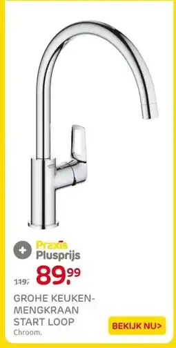 Praxis GROHE KEUKEN- MENGKRAAN START LOOP aanbieding