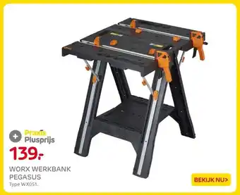 Praxis WORX WERKBANK PEGASUS aanbieding