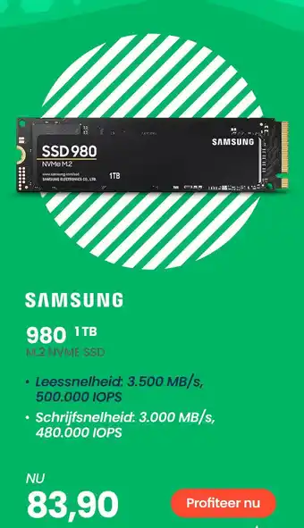 Paradigit SAMSUNG 980 1TB aanbieding