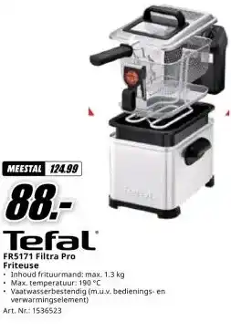 MediaMarkt Tefal FR5171 Filtra Pro Friteuse aanbieding