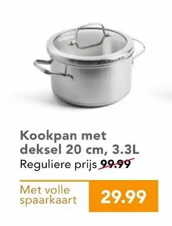 Coop Kookpan met deksel 20cm, 3.3L aanbieding