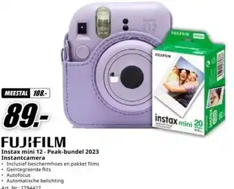 MediaMarkt FUJIFILM Instax mini 12-Peak-bundel 2023 Instantcamera aanbieding