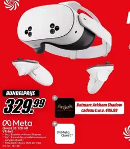 MediaMarkt Meta Quest 35 128 GB VR-bril aanbieding