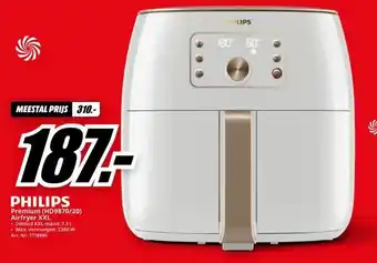 MediaMarkt PHILIPS Premium (HD9870/20) Airfryer XXL aanbieding