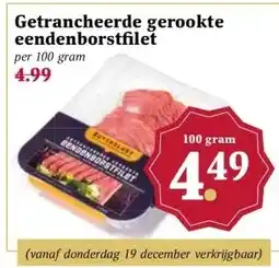 MCD Supermarkt Getrancheerde gerookte eendenborstfilet aanbieding