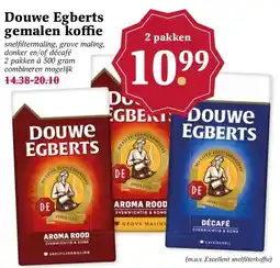 MCD Supermarkt Douwe Egberts gemalen koffie aanbieding