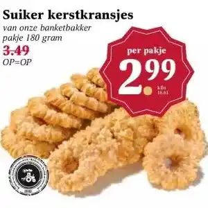 MCD Supermarkt Suiker kerstkransjes aanbieding